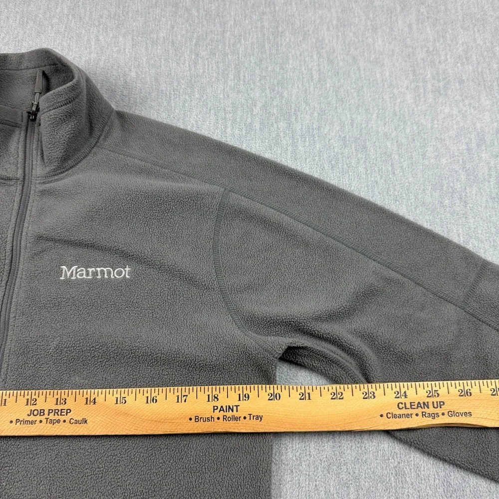 Marmot‎ Sweater Mens Small Gray 1/2 Zip Rocklin Fleece Pullover Knit Outdoors